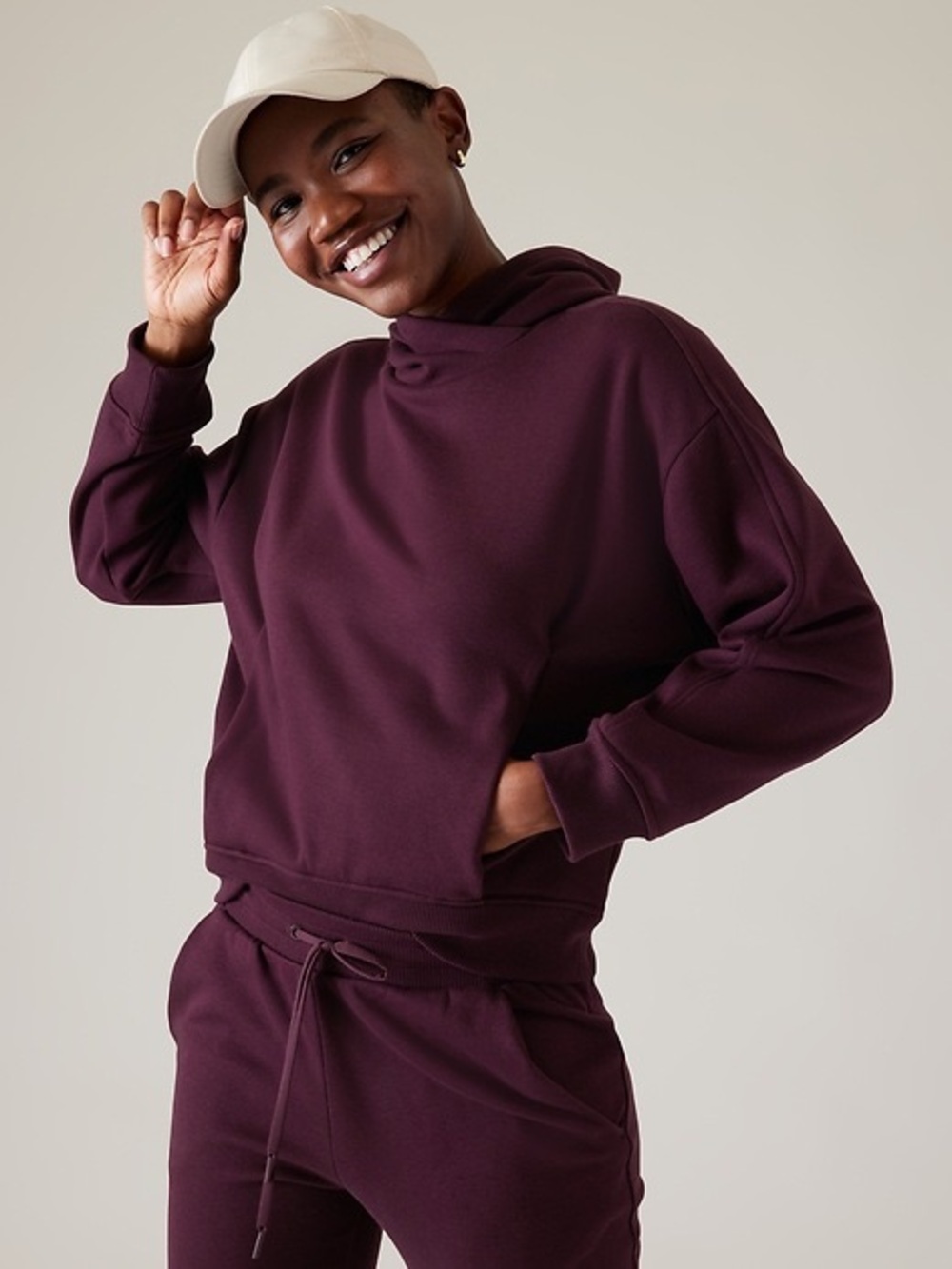 Athleta Cozy Karma Hoodie - Spiced Cabernet